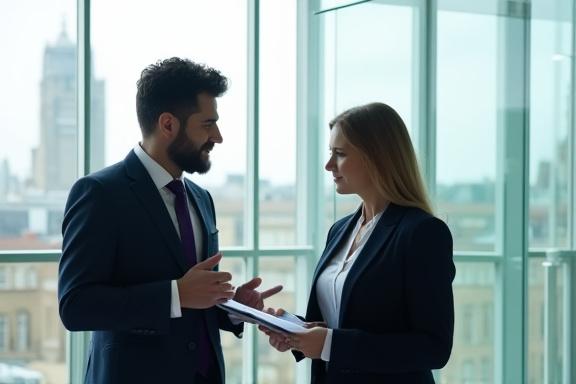 Professional legal consultation in a high-end London office